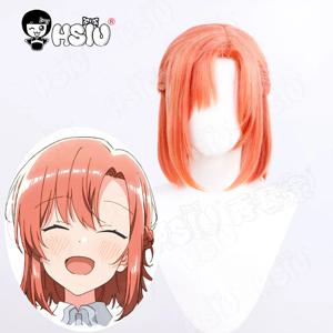 바질 코스프레 가발 섬유 합성 가발 게임 OMORI 코스프레 가발 「HSIU」얕은 호수 녹색 노란색 짧은 가발 + 가발 모자