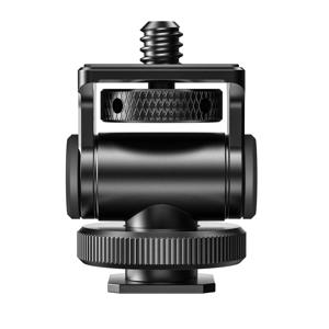 Minifocus 모니터 홀더 카메라 필드 모니터 용 콜드 슈 마운트 마이크 핫슈 180 학위 틸트 조절 가능한 마운트 브래킷