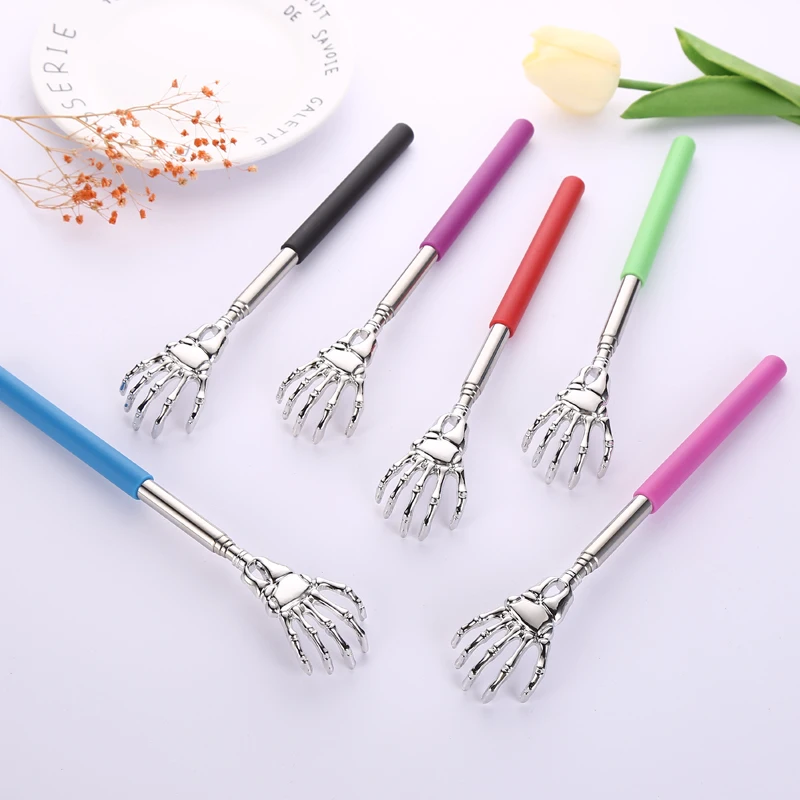 유령 손 스테인레스 스틸 텔레스코픽 긁는 마사지 기계 스테인레스 스틸 긁는 긁는 Scratcher