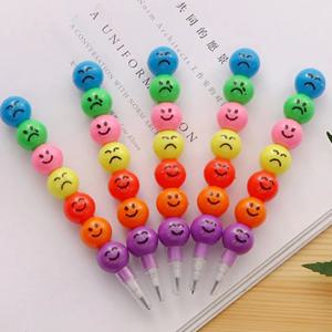 10Pcs 롤리팝 빌딩 블록 연필 낙서 펜 어린이를위한 생일 파티는 학생 다시 학교 선물 Pinata 필러를 선호합니다