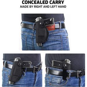 야외 전술 사냥 홀스터 나일론 숨겨진 총 주머니 글록 Sig Sauer Beretta Kahr Bersa IWB 홀스터 전술 장비