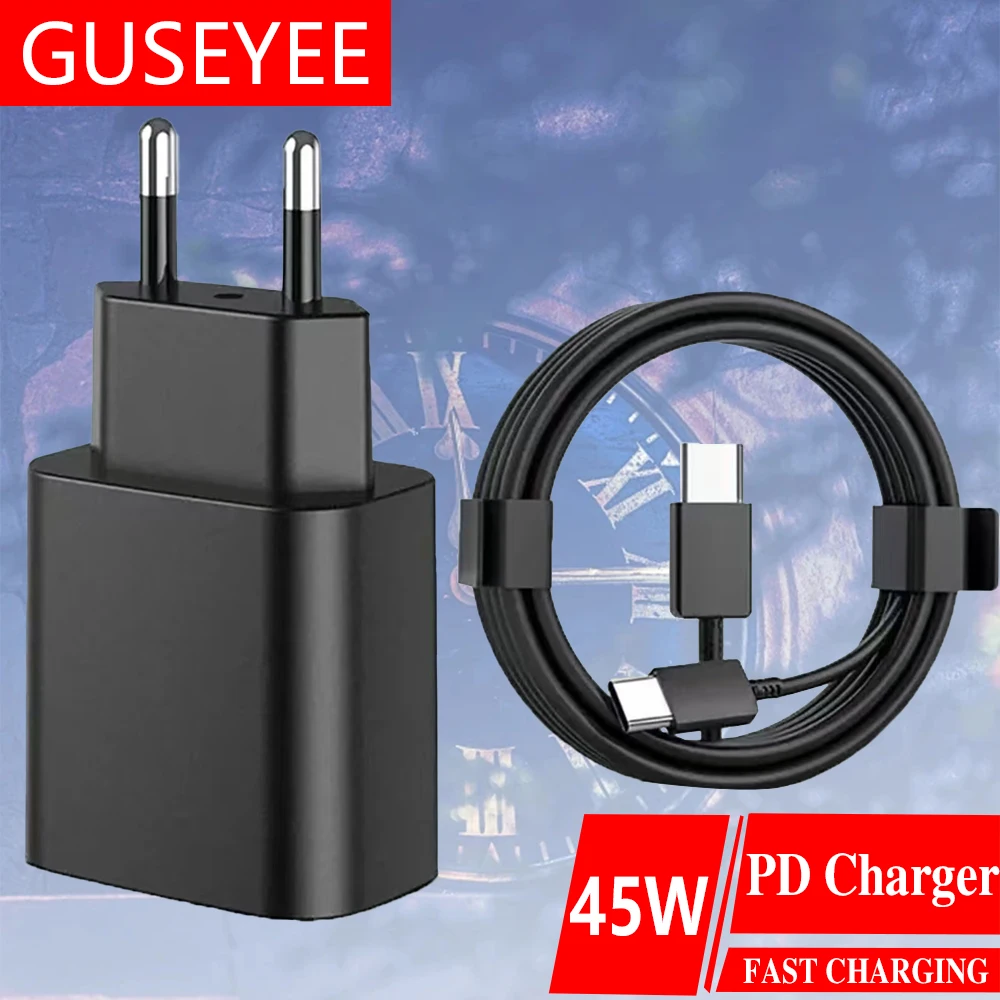 45W USB-C 휴대 전화 충전기 플러그 빠른 충전 플러그 휴대 전화 충전기 어댑터 전화 태블릿에 적합 빠른 충전 플러그