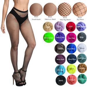 섹시한 여성 Fishnet 스타킹 여러 가지 빛깔의 플러스 사이즈 팬티 스타킹 컬러 작은 중간 큰 메쉬 물고기 그물 꽉 안티 후크 나일론 팬티
