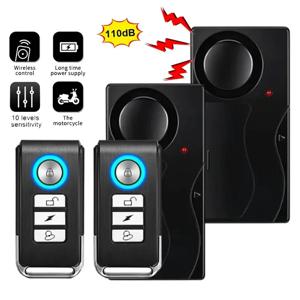 새로운 110dB 문 및 창 진동 경보 원격 제어와 무선 도난 방지 경보 홈 자전거 보안 도난 경보기