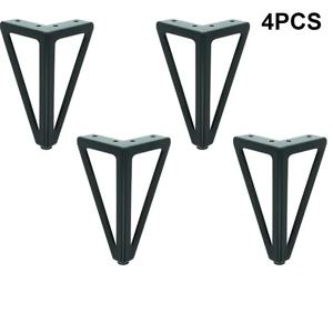 4 PCS 가구 금속 테이블 다리 소파 침대 피트 Tv 스탠드 캐비닛 피트 현대 블랙 황금 소파 다리 금속 가구 다리 금속