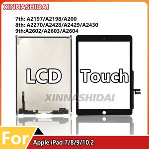 AAA + LCD + 터치 스크린 iPad 10.2 2019 Ipad 7 세대 A2197 A2198 A2200 Ipad 8 2020 A2270 A2430 A2428 A2429 Ipad 9th LCD 디스플레이
