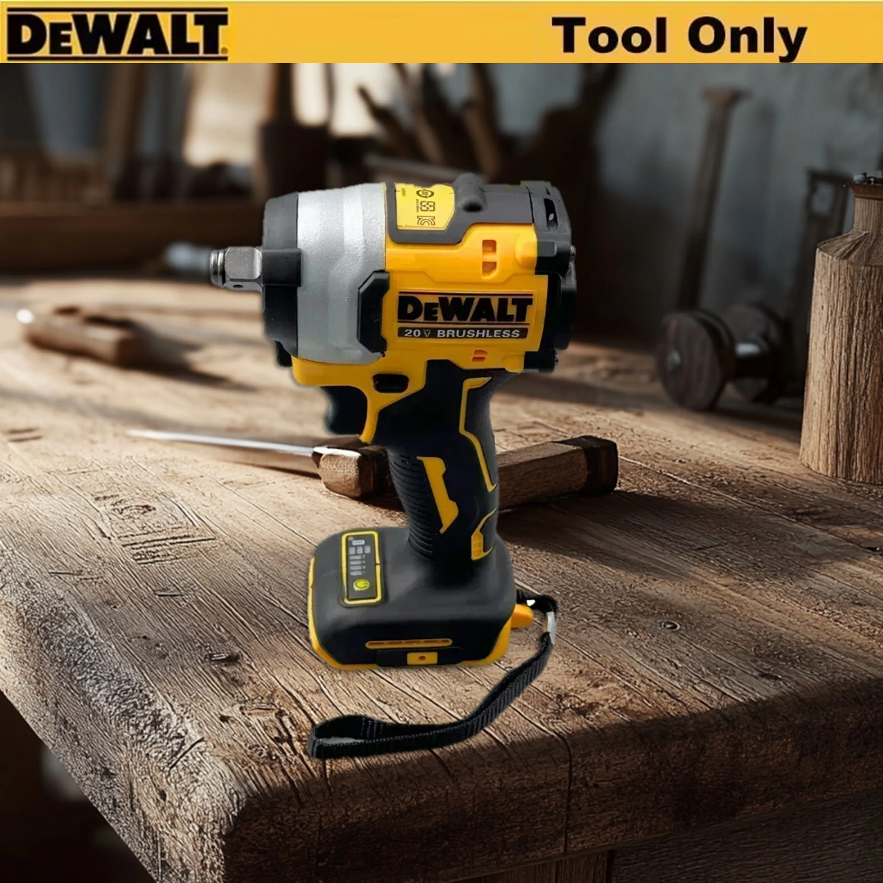 Dewalt DCF922 전기 임팩트 렌치 충전식 고토크 406Nm(역방향) 1/2