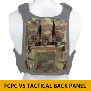 어썰트 어댑트 밴거 백 패널 지퍼 온 리어 팩 전술 조끼 GP 파우치 멀티툴 포켓 FCPC V5 플레이트 캐리어 액세서리 백