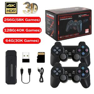 X2 Plus 256G 50000 게임 GD10 Pro 4K 게임 플레이어 3D HD 레트로 비디오 게임 콘솔 무선 컨트롤러 TV 50 에뮬레이터 어린이 선물 용품