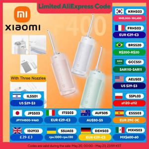 XIAOMI MIJIA F400 구강 세정기, 무선 휴대용 4 모드 200mL 충전식 Flossers, IPX7 방수 전기 구강 Waterflosser