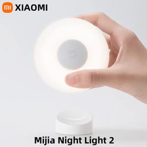 XIAOMI Mijia 야간 조명 2 스마트 모션 센서, 디밍이 가능한 밝기 자동 조명 감지 침실 어린이 성인용 침대 옆 램프
