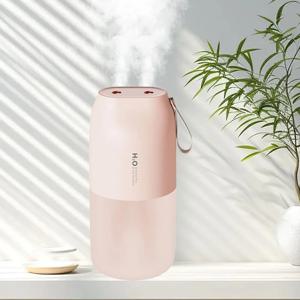 무선 충전식 공기 가습기 Led 야간 조명과 듀얼 노즐 차가운 안개 미니 오피스 자동차 홈 가족을위한 생일 선물