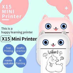 미니 프린터 열전사 사진 라벨 메모, 공부 노트, 자체 접착 라벨, USB 케이블, 블루투스, 여러 글꼴, BT, 잘못된 질문