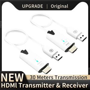 30m 무선 전송 비디오 송신기 및 수신기 HDMI 익스텐더 디스플레이 어댑터 케이블 스크린 미러 카메라 PC-TV