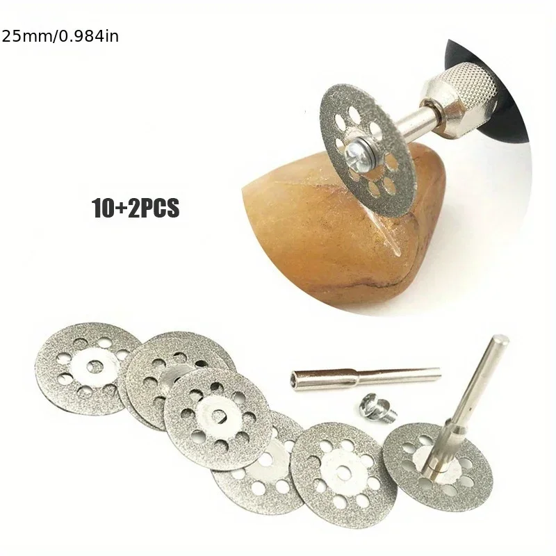 드레멜 로터리 공구용 금속 절단 연마 공구, 원형 톱날, Hss 커팅 디스크, 22mm, 12PCs/세트