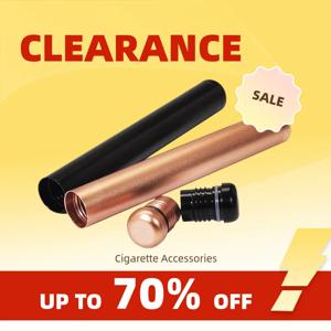 Clearance_1Pc 새 가죽 금속 담배 케이스는 담배용 14개의 담배를 보관합니다. 확대된 PU lea가 있는 매우 긴 담배 케이스