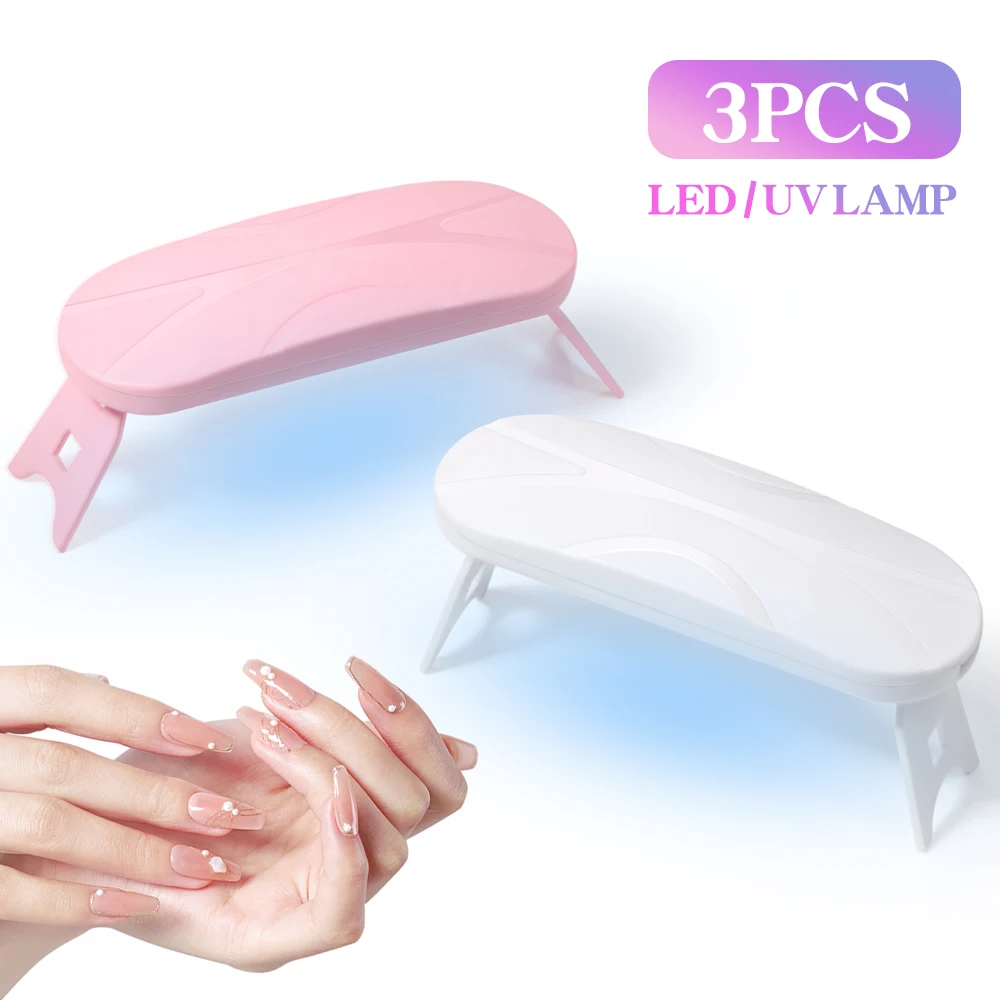 미니 네일 램프 휴대용 UV LED 빠른 건조 네일 램프 접이식 매니큐어 건조기 램프 매니큐어 도구 전문 장비