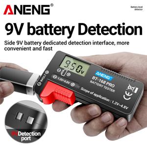 ANENG 168 PRO 배터리 테스터 용량 배터리 레벨 표시기 범용 테스터 부하 분석기 리튬 버튼 셀 18650 테스터