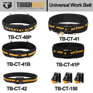TOUGHBUILT 범용 작업 벨트 및 클립 기술 허브 다기능 패딩 벨트 TB-CT-40P TB-CT-41/41B/41P TB-CT-42 TB-CT-150