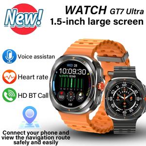 LAXASFIT 2025 새로운 스마트워치 GT7 울트라 남성용 다기능 스포츠 피트니스 트래커 건강 여성용 스마트워치 선물