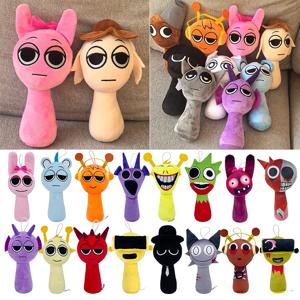새로운 Sprunki 플러시 Sprunki Incredibox 플러시 장난감 공포 게임 부드러운 인형 베개 Kawaii 룸 장식 팬 생일 선물