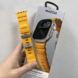 실리콘 스트랩 스포츠 팔찌 밴드, iWatch Ultra2 애플 워치 10, 9, 8, 1, 2, 3, 4, 5, 6/7, 46mm, 49mm, 45mm, 워치 41, 44, 40, 38, 42mm