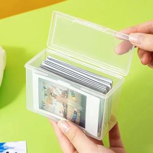 1PCS 카드 홀더 투명 아이돌 앨범 사진 저장 Photocards 작은 카드 컬렉션 주최자 상자 케이스 컨테이너