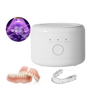 휴대용 리테이너 클리너 UV 초음파 틀니 리테이너 클리너 리테이너 용 초음파 클리너 틀니 쥬얼리 청소