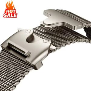 Apple Watch 밴드 용 밀라노 루프 스트랩 Ultra 2 49mm 46mm 45mm 44mm 42mm iWatch 시리즈 용 스테인레스 스틸 금속 10 9 8 7 6 5 4