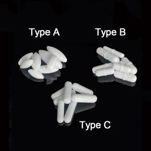 5 Pcs 실험실 마그네틱 바 원통형 자기 교반 막대 3 유형 자기 교반 믹서 부식 방지 믹서 막대