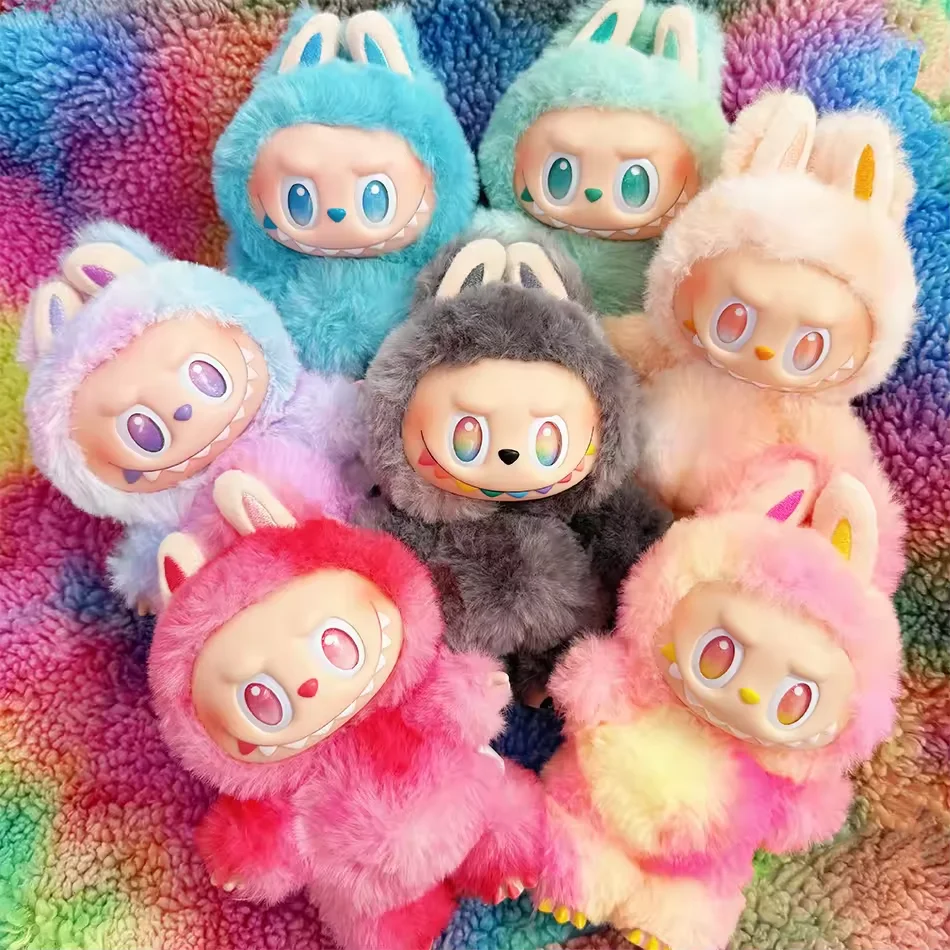 Labubu V3 괴물 에너지 시리즈 비닐 플러시 펜던트 블라인드 박스 페이스 인형 액션 피규어 키 체인 생일 선물 NEW