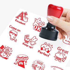교사 의견 격려 스탬프, 어린이 상 칭찬, 도장, DIY 스크랩북 도장, 교사 용품