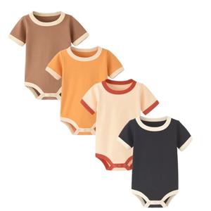 아기 옷 신생아 Romper 바디 슈트 & 원피스 솔리드 컬러 아기 점프 슈트 여름 아기 옷 아기 의류 Loungewear 복장