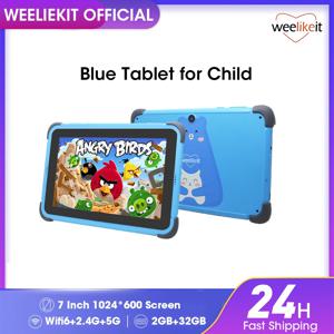 리퍼브 태블릿 7'' 안드로이드 어린이 태블릿 2GB 32GB 4 코어 어린이용 태블릿 1024x600 IPS 듀얼 Wifi 5G 3000mAh 홀더 없음