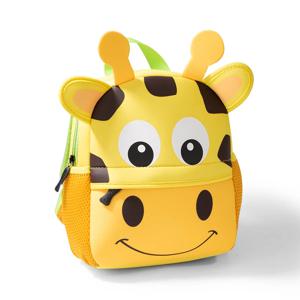 2023 뜨거운 어린이 배낭 3D 기린 디자인 소녀 소년 학교 가방 유아 어린이 네오프렌 Schoolbag 유치원 만화 주머니