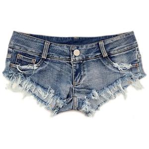 2025 섹시한 여성 청바지 데님 부티 반바지 Clubwear 슈퍼 짧은 Feminino 스키니 홀 로우 허리 짧은