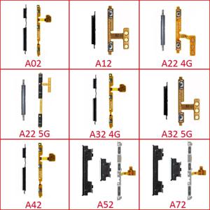 삼성 A02 A12 A22 A32 A42 A52 A52s A72 4G 5G 전화 용 전원 볼륨 버튼 측면 키 플렉스 케이블 켜기 끄기