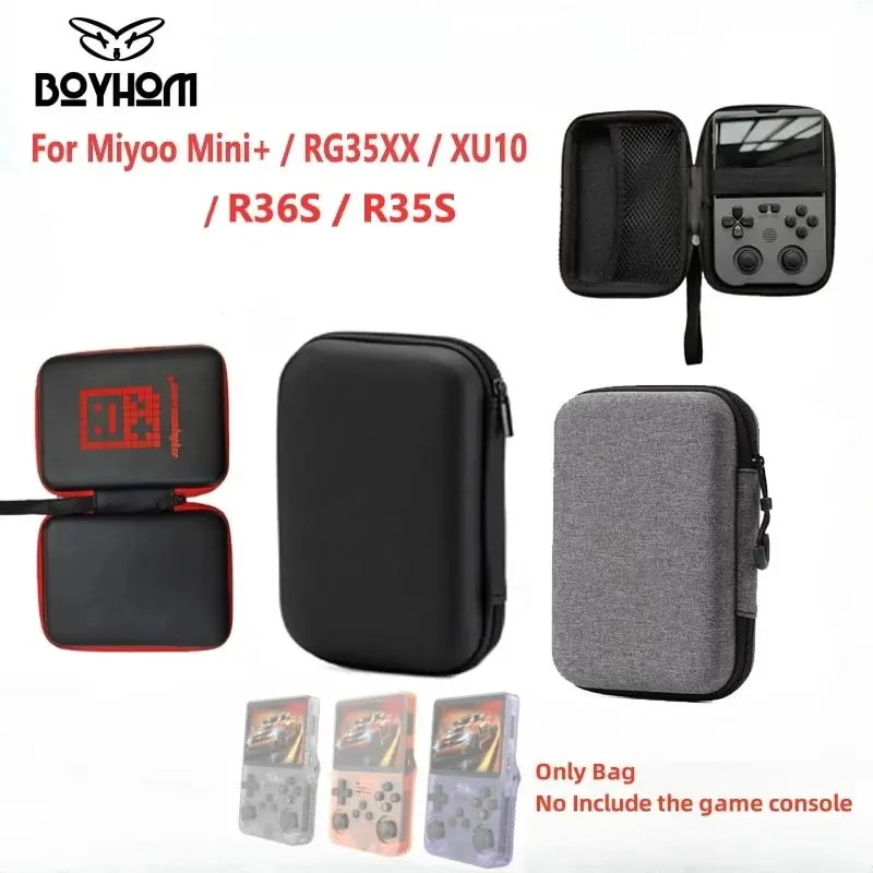 Miyoo Mini Plus용 게임 보관 케이스, Anbernic RG35XX XU10 용 휴대용 보관 콘솔 가방, 보호 케이스, R36S R35S