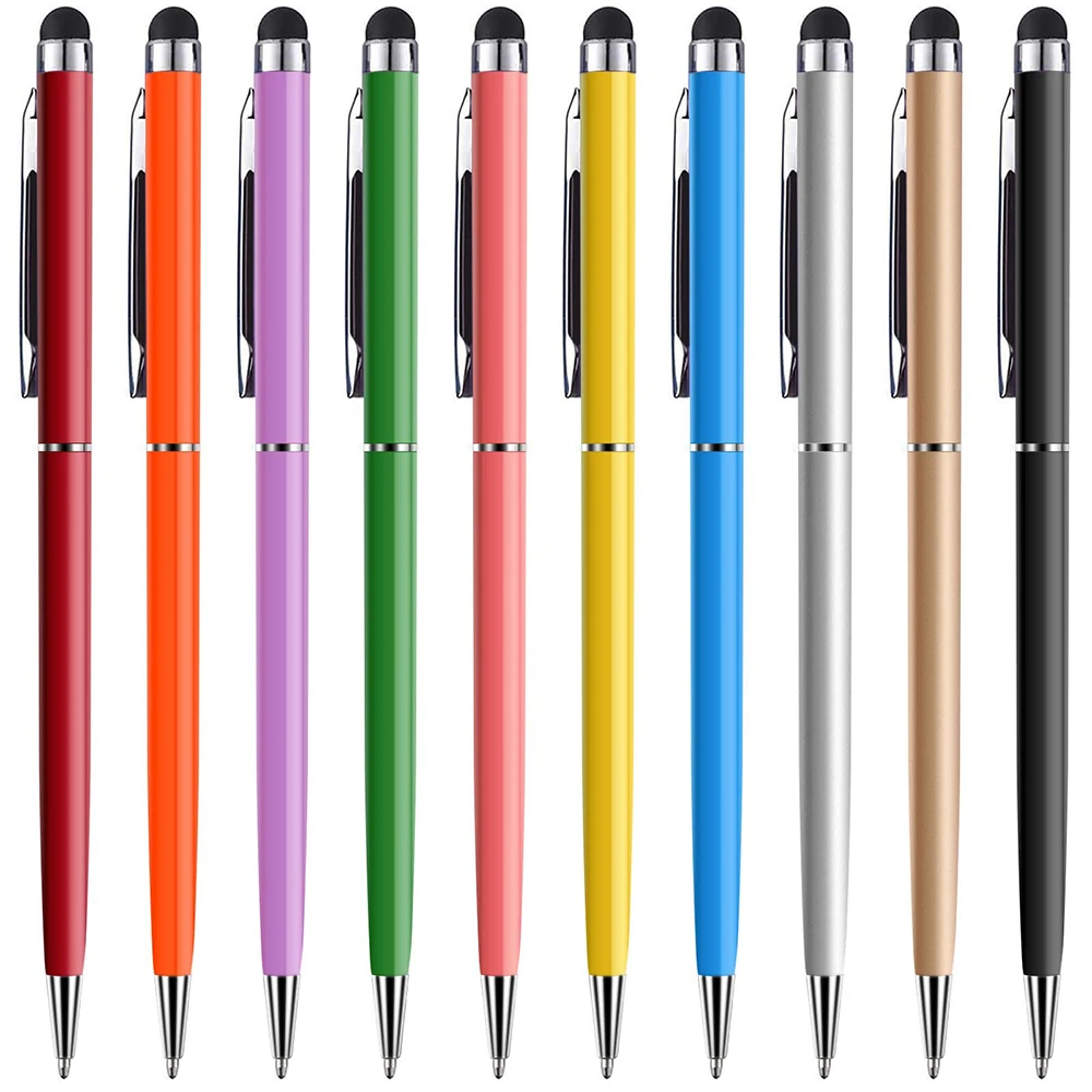 10Pcs 유니버설 스타일러스 펜 태블릿 드로잉 용량 성 화면 터치 펜 아이폰 ipad 삼성 Xiaomi 안드로이드 휴대 전화 연필