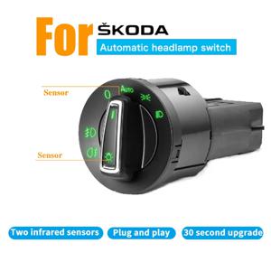 Skoda Rapid Fabia Spaceback Yeti Superb Octavia Superb 자동 전조등 센서 스위치 안개 램프 스위치 전조등에 적용