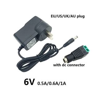 전원 공급 장치 6v 600ma 소스 6 볼트 변압기 6v 600ma 전원 어댑터 6 볼트 소스 6v 500ma 220V 110v ~ 6v 변환기 1A DC