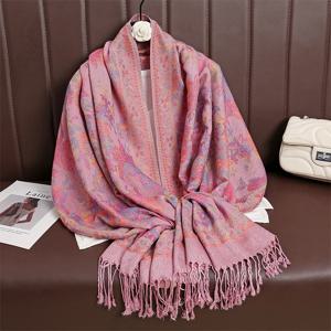 여성 페이즐리 스카프 캐시미어 느낌 파시미나 숄 술 히잡 헤드 랩 Femme 겨울 스카프 Foulard Bufanda 2024
