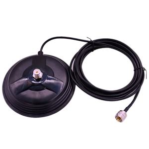 160mm 안테나 베이스 마그네틱 루프 마운트 및 4M RG58 케이블 PL259 - SO239 커넥터 자동차 모바일 트럭 택시 안정 안테나 액세서리