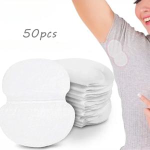겨드랑이 원피스 의류 겨드랑이 관리 땀 냄새 땀 패드, 흡수 탈취 패드, 여성 남성 도매, 50 개