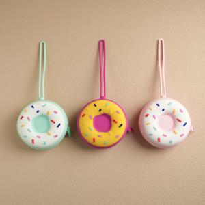 1PCS 아기 실리콘 젖꼭지 보관 케이스 새로운 도넛 모양 젖꼭지 홀더 휴대용 젖꼭지 커버 파우치 상자 젖꼭지 액세서리