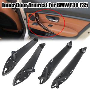 BMW F30 F80 F31 F32 F34 F35 용 도어 패널 풀 트림 커버 자동차 내부 핸들 검정색 전면 후면 왼쪽/오른쪽 내부 도어 핸들