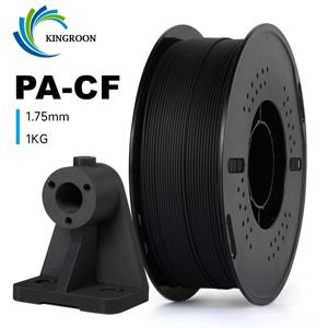 KINGROON 탄소 섬유 나일론 필라멘트, PA-CF 내열성, 낮은 수축, 3D 프린터 재료, 블랙, 1.75mm, 1kg (2.2lbs)