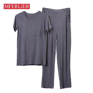가을 여름 플러스 사이즈 파자마 남성 8XL 147kg 7XL 6XL 5XL 캐주얼 세트