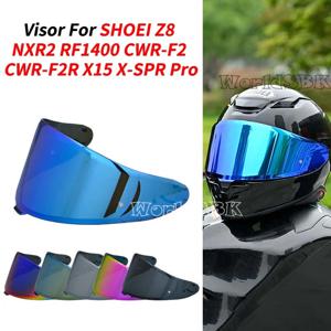 SHOEI Z8 NXR2 RF1400 RF-1400 CWR-F2 CWR-F2R X15 X-Fifteen X-SPR Pro 쉴드 선스크린 앞 유리 헬멧 부품용 헬멧 바이저