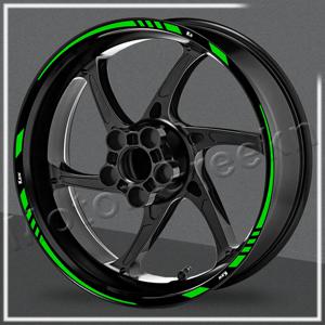Z100/900/800/750/650 닌자 400 W800 Er6n ZX-6R 오토바이 휠 반사 림 스트라이프 데칼 액세서리 방수
